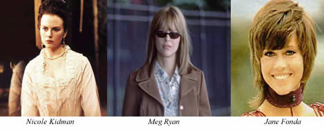 Nicole Kidman, Meg Ryan, Jane Fonda